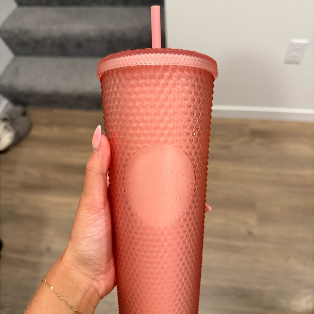 Starbucks 2022 Valentine Blush Studded Tumbler with Straw